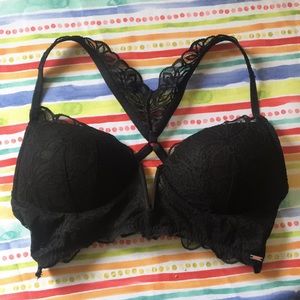 Victoria's Secret PINK black lace bralette